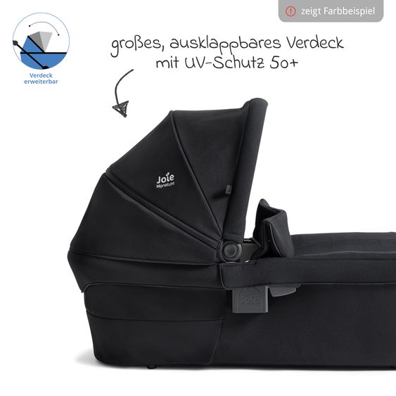 Joie Signature 2in1 Kombi-Kinderwagen Finiti bis 22 kg belastbar mit Babywanne Ramble XL, Teleskopschieber, umsetzbare Sitzeinheit, inkl. Adapter & Regenverdeck - Signature - Sandstone