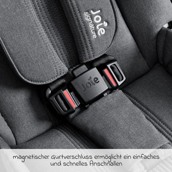 Joie Signature 2in1 Kombi-Kinderwagen-Set Versiti bis 22 kg mit Babywanne Ramble XL, Sportsitz, Liegeposition, Teleskopschieber,inkl.  Adapter, Regenschutz und Einkaufskorb - Ebony