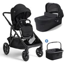 2in1 Kombi-Kinderwagen-Set Versiti bis 22 kg mit Babywanne Ramble XL, Sportsitz, Liegeposition, Teleskopschieber,inkl.  Adapter, Regenschutz und Einkaufskorb - Eclipse