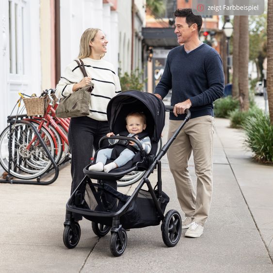 Joie Signature 2in1 Kombi-Kinderwagen-Set Versiti bis 22 kg mit Babywanne Ramble XL, Sportsitz, Liegeposition, Teleskopschieber,inkl.  Adapter, Regenschutz und Einkaufskorb - Evergreen
