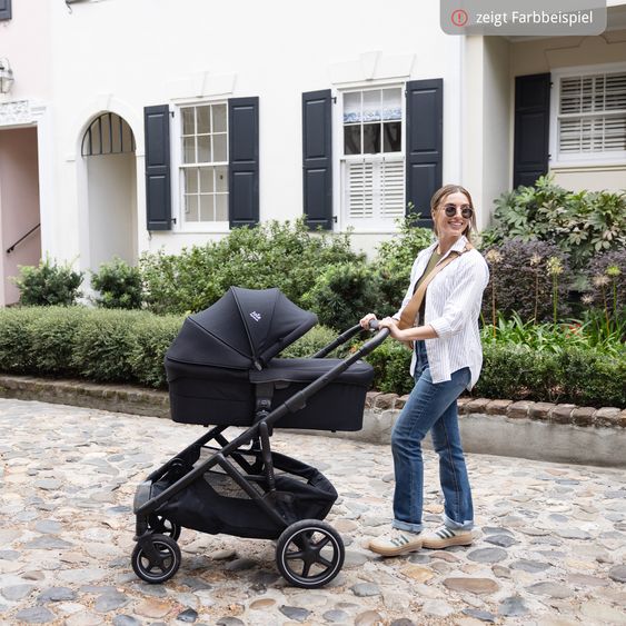 Joie Signature 2in1 Kombi-Kinderwagen-Set Versiti bis 22 kg mit Babywanne Ramble XL, Sportsitz, Liegeposition, Teleskopschieber,inkl.  Adapter, Regenschutz und Einkaufskorb - Sandstone