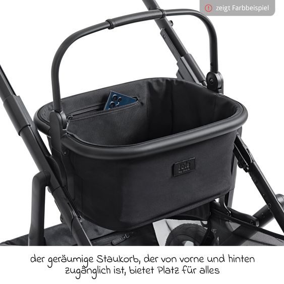 Joie Signature 2in1 Kombi-Kinderwagen-Set Versiti bis 22 kg mit Babywanne Ramble XL, Sportsitz, Liegeposition, Teleskopschieber,inkl.  Adapter, Regenschutz und Einkaufskorb - Sandstone