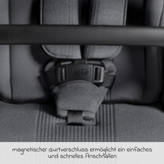 Joie Signature 2in1 Kombi-Kinderwagen Vinca bis 22 kg belastbar mit Babywanne Ramble Xl, Teleskopschieber, umsetzbare Sitzeinheit, inkl. Adapter & Regenverdeck - Signature - Ebony