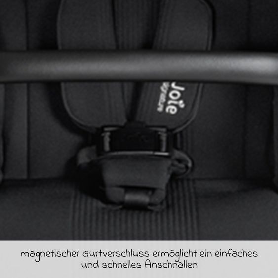 Joie Signature 2in1 Kombi-Kinderwagen Vinca bis 22 kg belastbar mit Babywanne Ramble Xl, Teleskopschieber, umsetzbare Sitzeinheit, inkl. Adapter & Regenverdeck - Signature - Eclipse