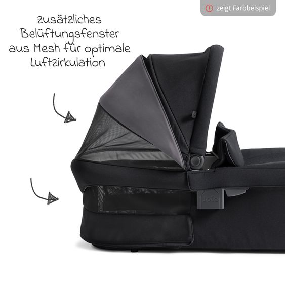 Joie Signature 2in1 Kombi-Kinderwagen Vinca bis 22 kg belastbar mit Babywanne Ramble Xl, Teleskopschieber, umsetzbare Sitzeinheit, inkl. Adapter & Regenverdeck - Signature - Evergreen