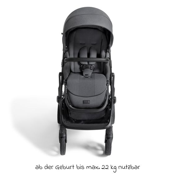 Joie Signature Passeggino Vinca 2in1 fino a 22 kg con materasso Alvi GRATUITO per navicella Ramble Xl, maniglione telescopico, seduta, adattatore e parapioggia inclusi - Signature - Ebano