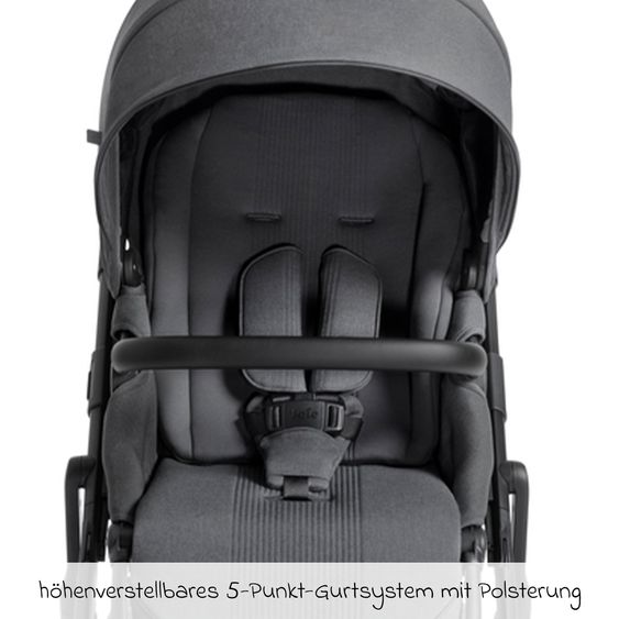 Joie Signature Passeggino Vinca 2in1 fino a 22 kg con materasso Alvi GRATUITO per navicella Ramble Xl, maniglione telescopico, seduta, adattatore e parapioggia inclusi - Signature - Ebano