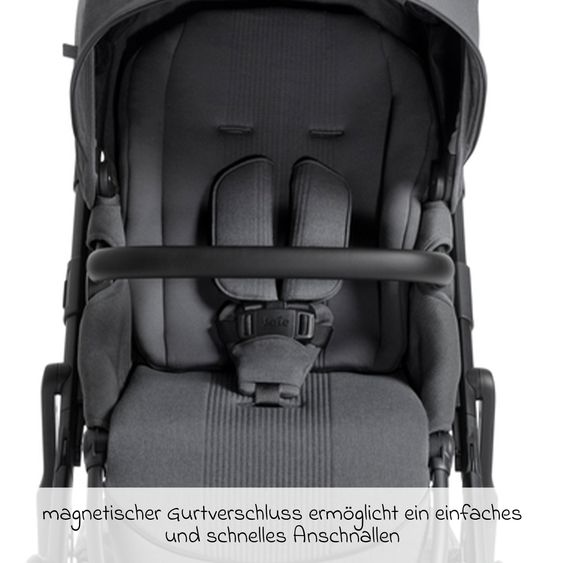 Joie Signature Passeggino Vinca 2in1 fino a 22 kg con materasso Alvi GRATUITO per navicella Ramble Xl, maniglione telescopico, seduta, adattatore e parapioggia inclusi - Signature - Ebano