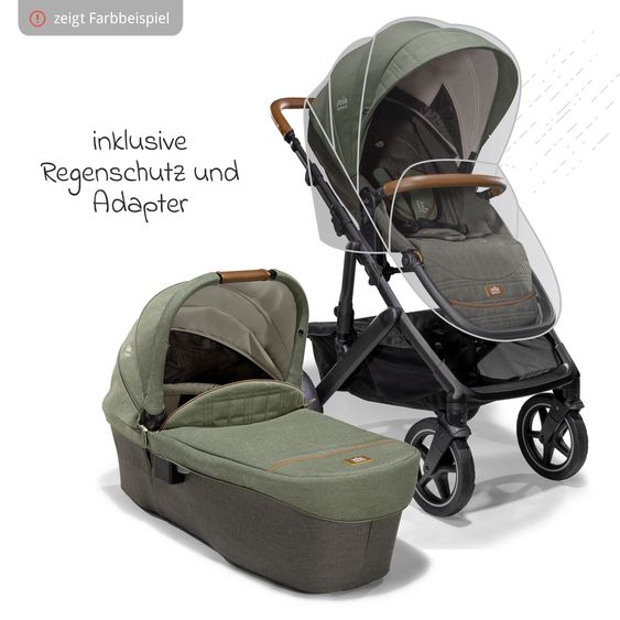 Joie Signature Passeggino Vinca 2in1 fino a 22 kg con materassino Alvi GRATUITO per navicella Ramble Xl, maniglione telescopico, unità di seduta, adattatore e parapioggia inclusi - Signature - Sandstone