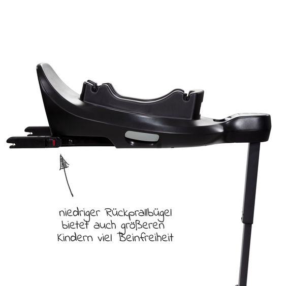 Joie Signature Babyschale I-Level Pro i-Size mit Isofix-Basisstation ab Geburt - 13 kg (40 cm -87 cm) mit Liegefunktuion, Sitzverkleinerer, Sonnenverdeck & Polsterschutz - Signature - Sandstone