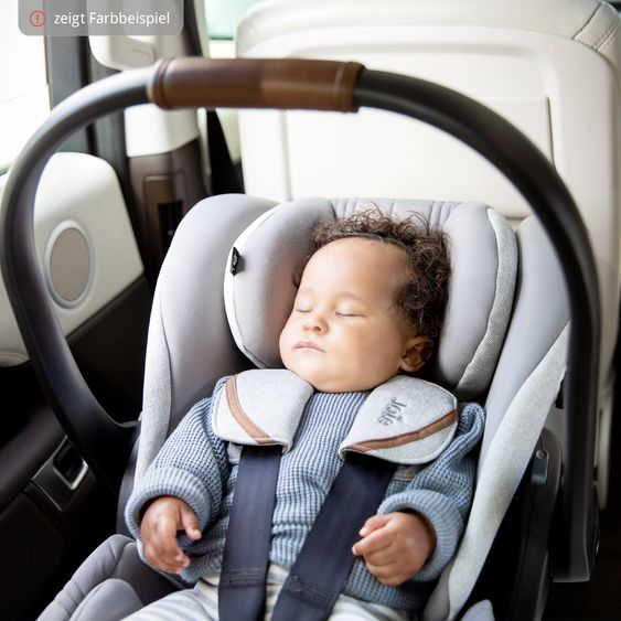 Joie Signature Babyschale i-Level Recline i-Size mit Isofix-Basis ab Geburt - 13 kg (40 cn - 85 cm) Neigungswinkel 157°, Sitzverkleinerer & Sonnenverdeck & Polsterschutz - Signature - Eclipse