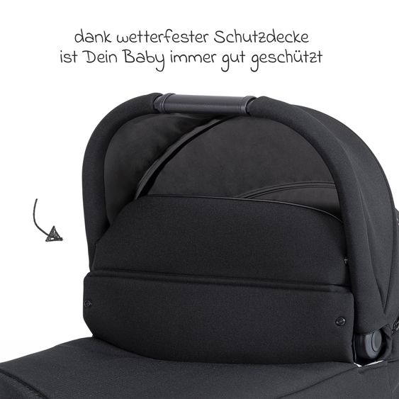 Joie Signature Babywanne Ramble XL für Versiti mit Mesh-Einsatz, Matratze & Regenschutz - Eclipse