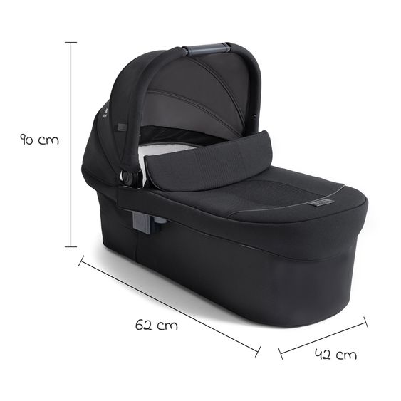 Joie Signature Babywanne Ramble XL für Versiti mit Mesh-Einsatz, Matratze & Regenschutz - Eclipse