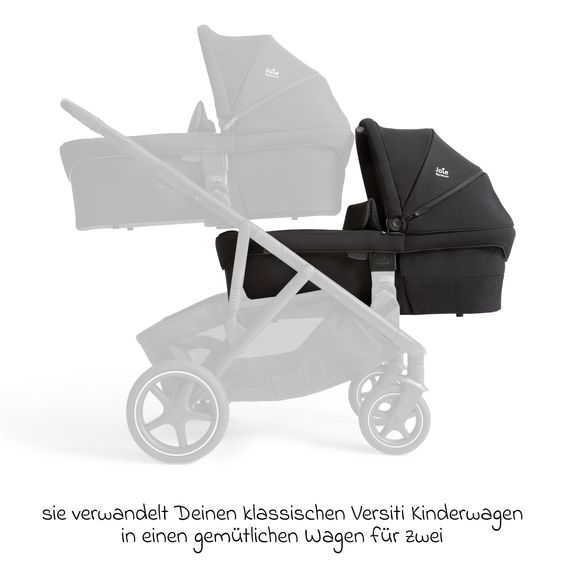 Joie Signature Babywanne Ramble XL für Versiti mit Mesh-Einsatz, Matratze & Regenschutz - Eclipse