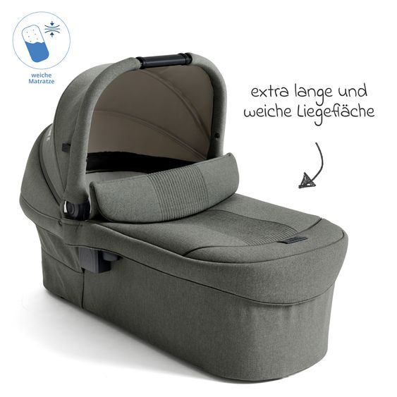 Joie Signature Babywanne Ramble XL für Versiti mit Mesh-Einsatz, Matratze & Regenschutz - Evergreen