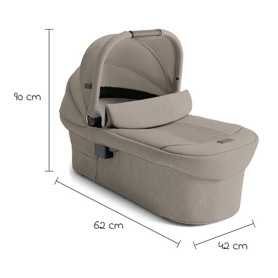Joie Signature Babywanne Ramble XL für Versiti mit Mesh-Einsatz, Matratze & Regenschutz - Sandstone