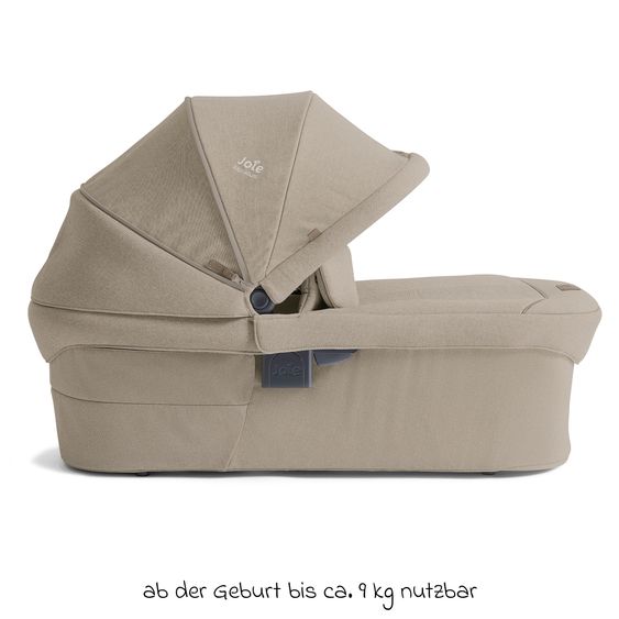 Joie Signature Babywanne Ramble XL für Versiti mit Mesh-Einsatz, Matratze & Regenschutz - Sandstone