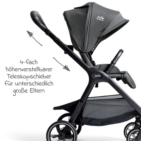 Joie Signature Passeggino Leggero & Sportivo Valora incl. copertura antipioggia - Ebony