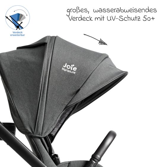 Joie Signature Passeggino Leggero & Sportivo Valora incl. copertura antipioggia - Ebony