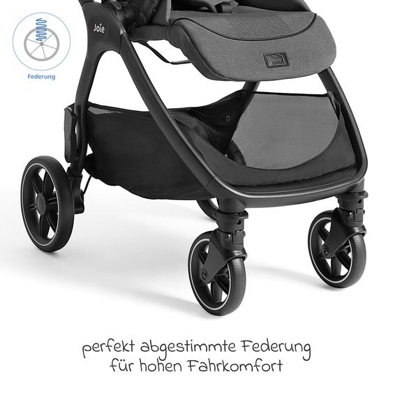Joie Signature Passeggino Leggero & Sportivo Valora incl. copertura antipioggia - Ebony