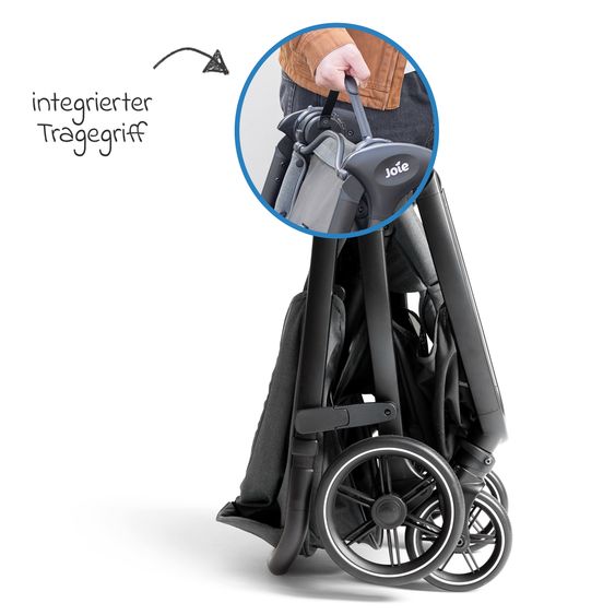 Joie Signature Passeggino Leggero & Sportivo Valora incl. copertura antipioggia - Ebony