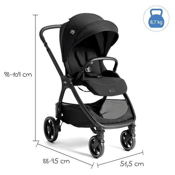 Joie Signature Passeggino Leggero & Sportivo Valora incl. copertura antipioggia - Eclipse