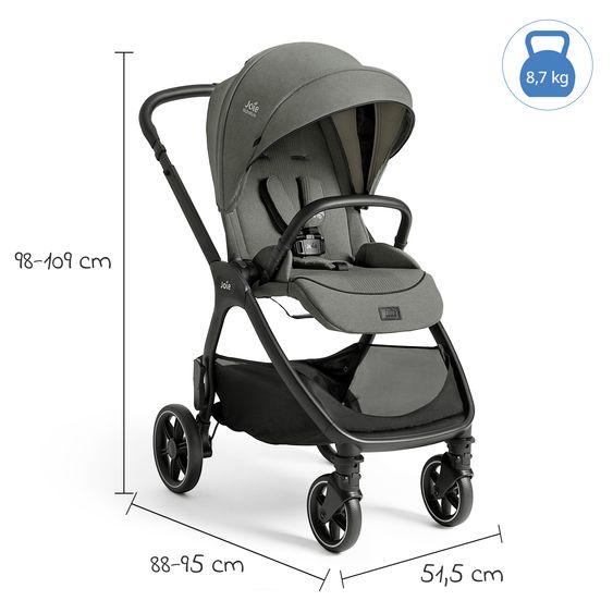 Joie Signature Passeggino Leggero & Sportivo Valora incl. copertura antipioggia - Evergreen