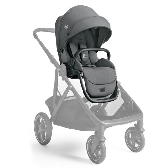Joie Signature Geschwistersitz / Zweitsportsitz für Versiti bis 4 Jahre mit Liegeposition inkl. Regenschutz - Ebony