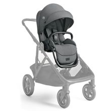 Geschwistersitz / Zweitsportsitz für Versiti bis 4 Jahre mit Liegeposition inkl. Regenschutz - Ebony