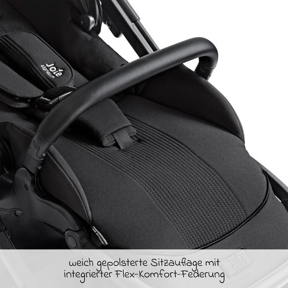 Joie Signature Geschwistersitz / Zweitsportsitz für Versiti bis 4 Jahre mit Liegeposition inkl. Regenschutz - Eclipse