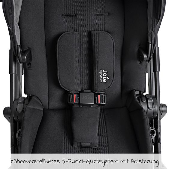 Joie Signature Geschwistersitz / Zweitsportsitz für Versiti bis 4 Jahre mit Liegeposition inkl. Regenschutz - Eclipse
