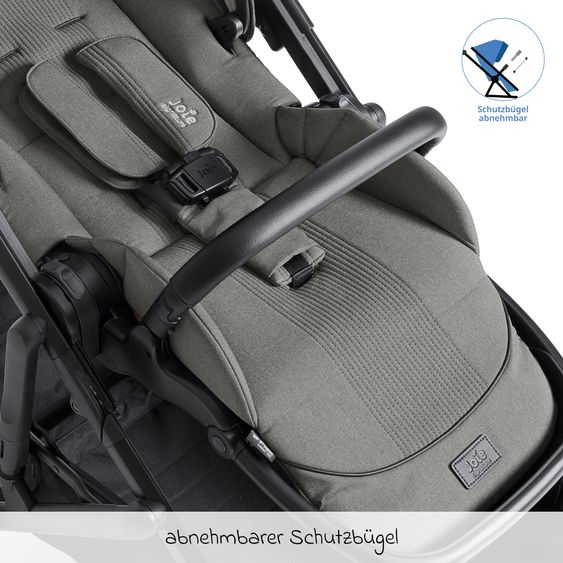Joie Signature Geschwistersitz / Zweitsportsitz für Versiti bis 4 Jahre mit Liegeposition inkl. Regenschutz - Evergreen