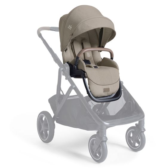 Joie Signature Geschwistersitz / Zweitsportsitz für Versiti bis 4 Jahre mit Liegeposition inkl. Regenschutz - Sandstone