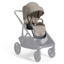 Geschwistersitz / Zweitsportsitz für Versiti bis 4 Jahre mit Liegeposition inkl. Regenschutz - Sandstone