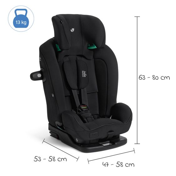 Joie Signature Child seat i-Plenti i-Size from 15 months - 12 years (76 cm-150 cm) incl. Isofix & Top Tether - Signature - Eclipse