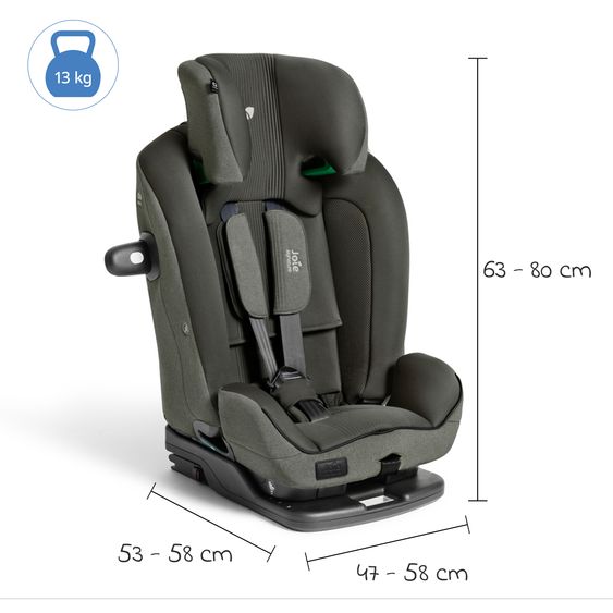 Joie Signature Child seat i-Plenti i-Size from 15 months - 12 years (76 cm-150 cm) incl. Isofix & Top Tether - Signature - Evergreen