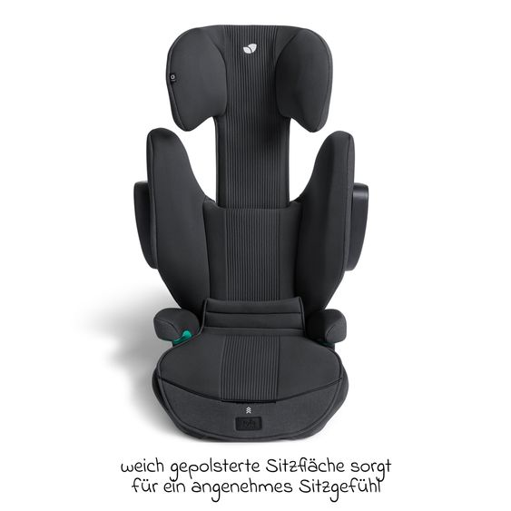 Joie Signature Kindersitz i-Traver i-Size ab 3,5 Jahre - 12 Jahre (100 cm-150 cm) inkl. Isofix - Signature - Ebony