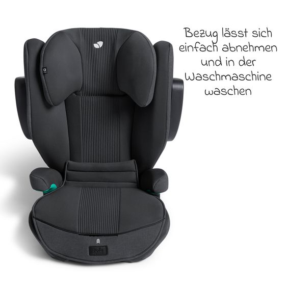 Joie Signature Kindersitz i-Traver i-Size ab 3,5 Jahre - 12 Jahre (100 cm-150 cm) inkl. Isofix - Signature - Ebony