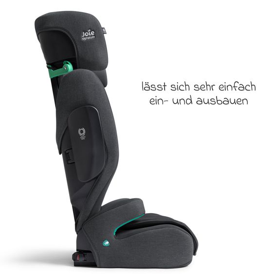 Joie Signature Kindersitz i-Traver i-Size ab 3,5 Jahre - 12 Jahre (100 cm-150 cm) inkl. Isofix - Signature - Ebony