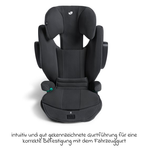 Joie Signature Kindersitz i-Traver i-Size ab 3,5 Jahre - 12 Jahre (100 cm-150 cm) inkl. Isofix - Signature - Ebony