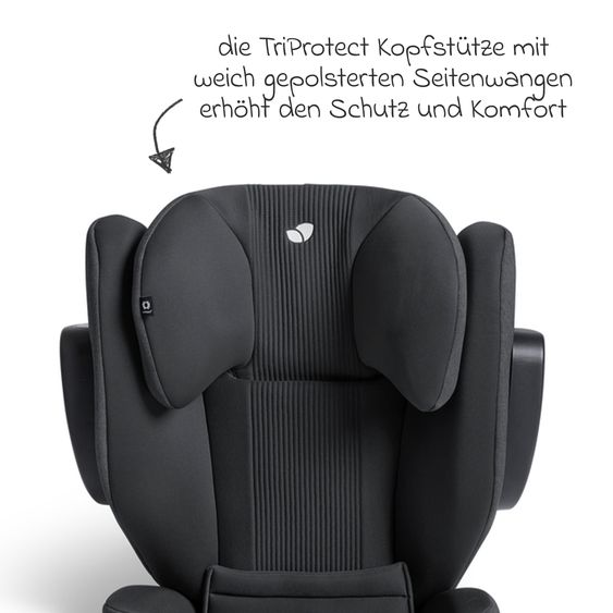 Joie Signature Kindersitz i-Traver i-Size ab 3,5 Jahre - 12 Jahre (100 cm-150 cm) inkl. Isofix - Signature - Ebony