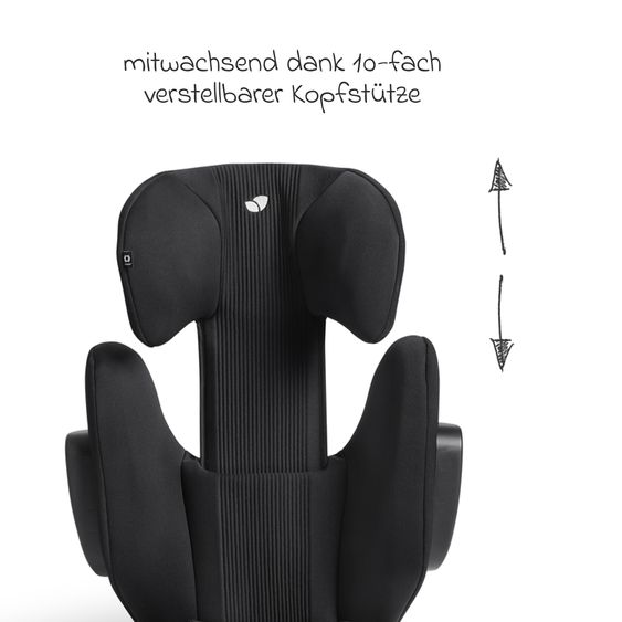 Joie Signature Kindersitz i-Traver i-Size ab 3,5 Jahre - 12 Jahre (100 cm-150 cm) inkl. Isofix - Signature - Eclipse