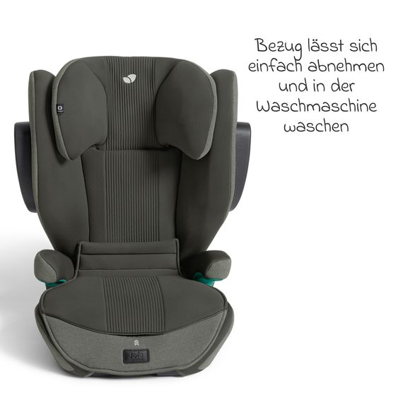 Joie Signature Kindersitz i-Traver i-Size ab 3,5 Jahre - 12 Jahre (100 cm-150 cm) inkl. Isofix - Signature - Evergreen