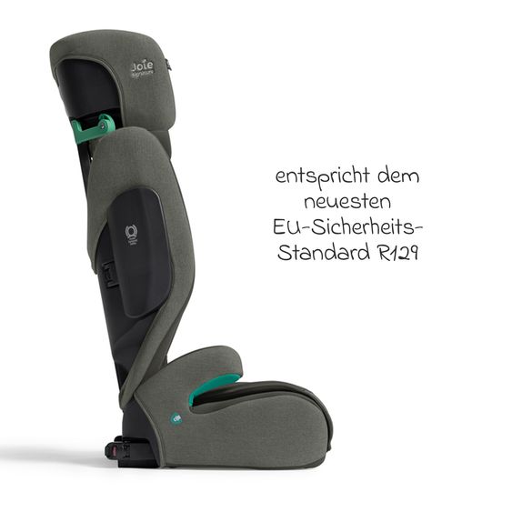 Joie Signature Kindersitz i-Traver i-Size ab 3,5 Jahre - 12 Jahre (100 cm-150 cm) inkl. Isofix - Signature - Evergreen