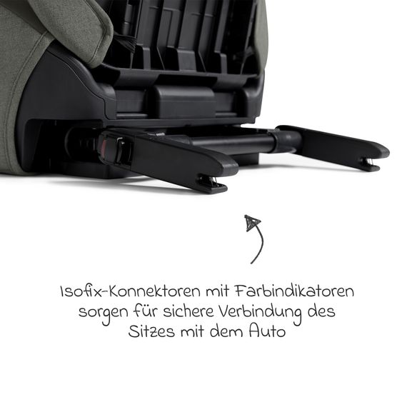 Joie Signature Kindersitz i-Traver i-Size ab 3,5 Jahre - 12 Jahre (100 cm-150 cm) inkl. Isofix - Signature - Evergreen