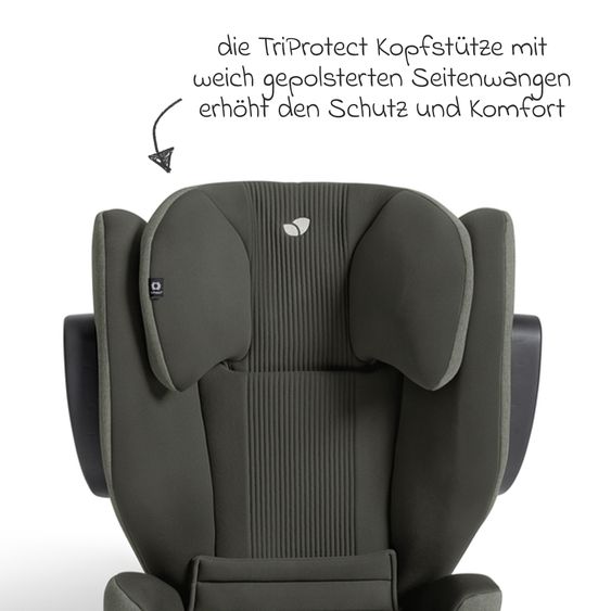 Joie Signature Kindersitz i-Traver i-Size ab 3,5 Jahre - 12 Jahre (100 cm-150 cm) inkl. Isofix - Signature - Evergreen