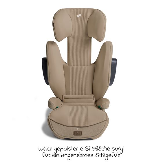 Joie Signature Kindersitz i-Traver i-Size ab 3,5 Jahre - 12 Jahre (100 cm-150 cm) inkl. Isofix - Signature - Sandstone