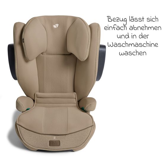 Joie Signature Kindersitz i-Traver i-Size ab 3,5 Jahre - 12 Jahre (100 cm-150 cm) inkl. Isofix - Signature - Sandstone