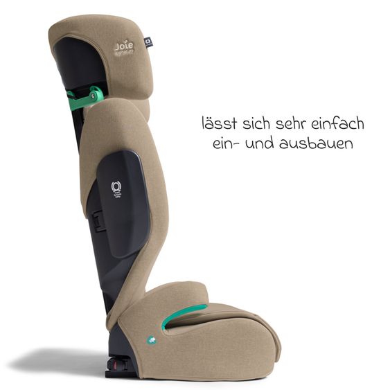 Joie Signature Kindersitz i-Traver i-Size ab 3,5 Jahre - 12 Jahre (100 cm-150 cm) inkl. Isofix - Signature - Sandstone