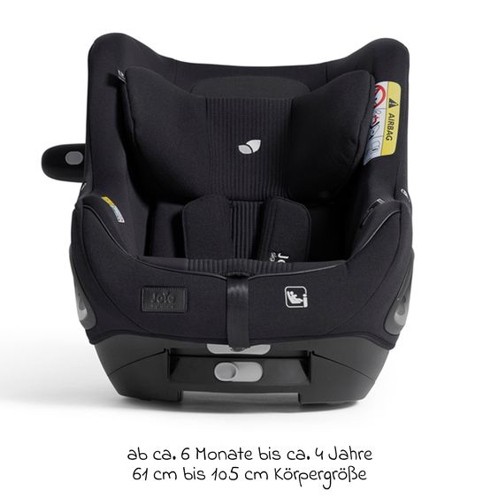 Joie Signature Reboarder-Kindersitz i-Harbour E i-Size 360° drehbar ab 6 Monate - 4 Jahre (61 cm -105 cm) & Sommer-Bezug aus Mesh - Signature - Eclipse